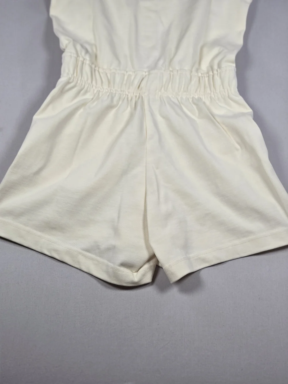 NWT Nike Sportswear Big Girls Sleeveless Henley Romper Coconut Milk Medium